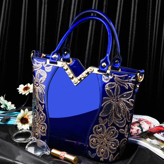 Luxury Bag for Women Patent Leather Handbag Female Shoulder Bags