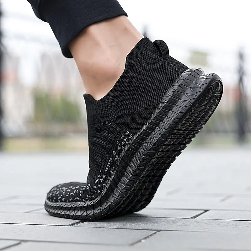 Men Shoes Breathable Men's Sneakers Comfortable Running Shoes Tenis Outdoor Slip On Walking Sneakers Sock Jogging Shoes - Hiron Store