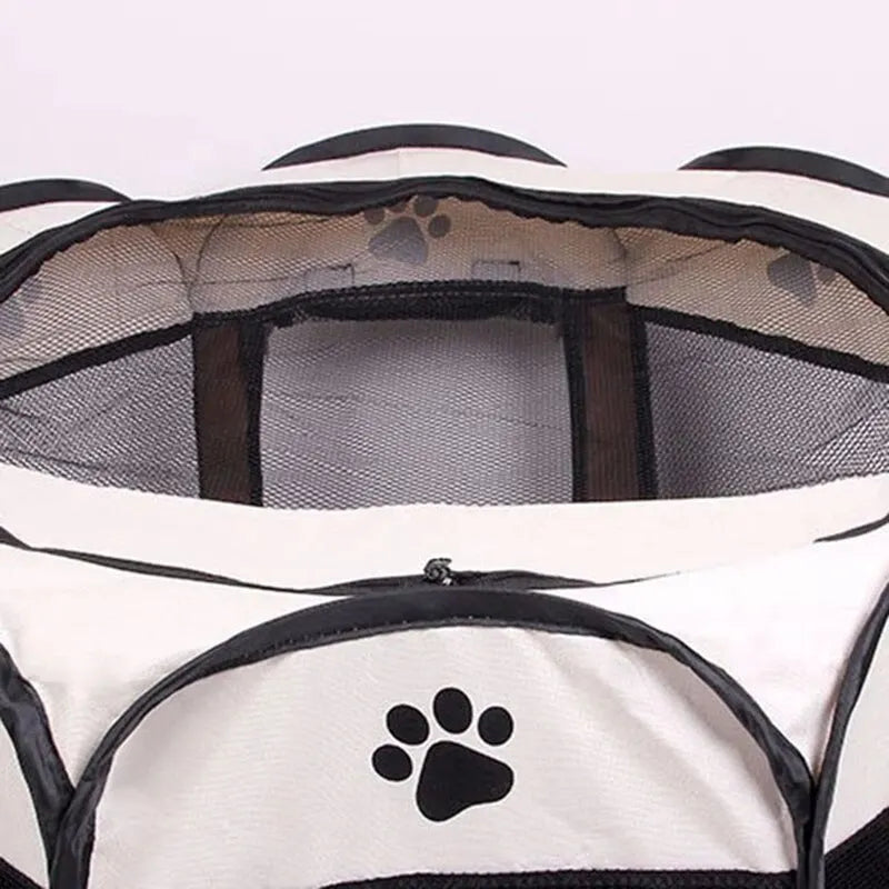 Portable Foldable Pet Tent Kennel Octagonal Fence Puppy Shelter Easy To Use Outdoor Easy Operation Large Dog Cages Cat Fences - Hiron Store