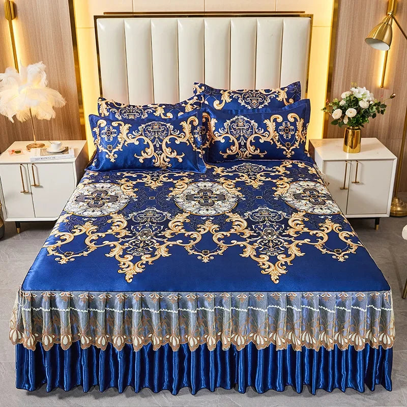 Bed Skirt Bedroom Coverlets Bedspreads Sheets Dust Cover Bedding