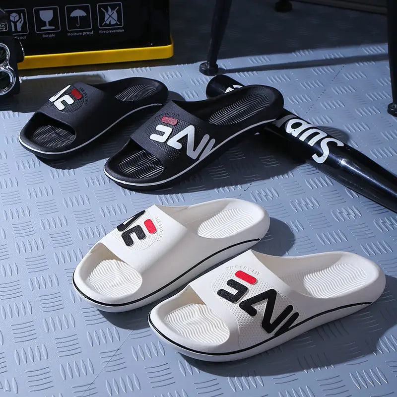 Summer Men And Women Couples Outdoor Casual Slippers Home Indoor Soft Non-slip Sandals