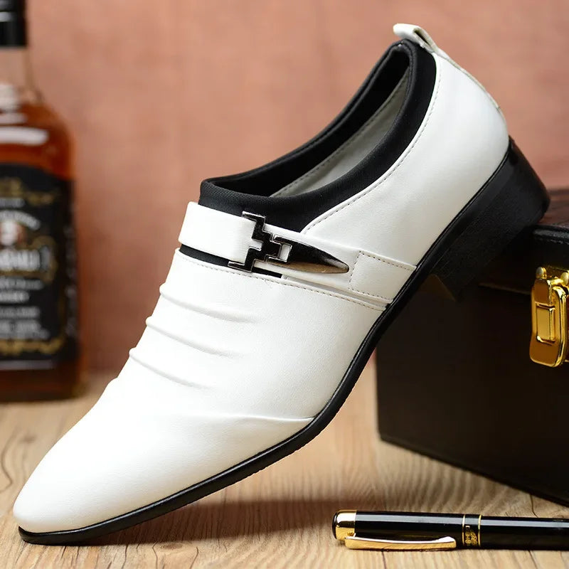 Classic Men's PU Leather Business Casual Male Formal Shoes