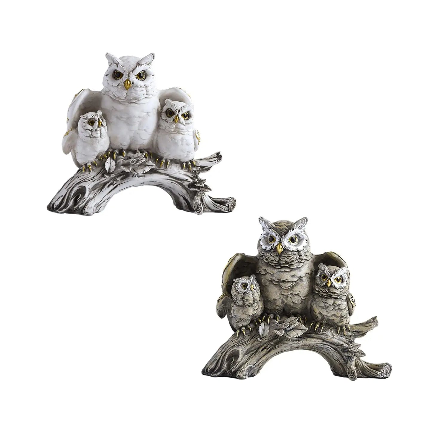 Owl Figurines Home Decor Creative Ornaments Modern Owl Sculpture Owls Statue