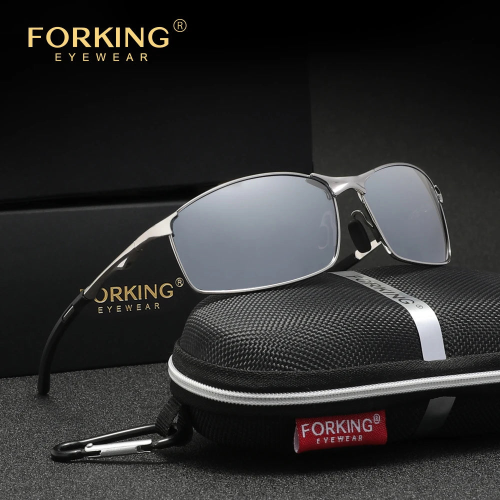 Men‘s polarized Sunglasses, Driving UV400 High Quality Women Glasses, Rectangle Outdoor Sports Eyewear Rectangle