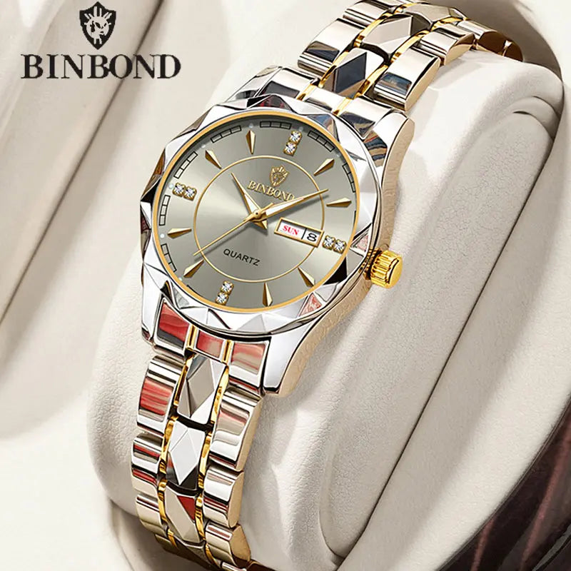 BINBONG Top Brand Luxury Fashion Woman Watch 3ATM Waterproof Date Lover Sport Watches