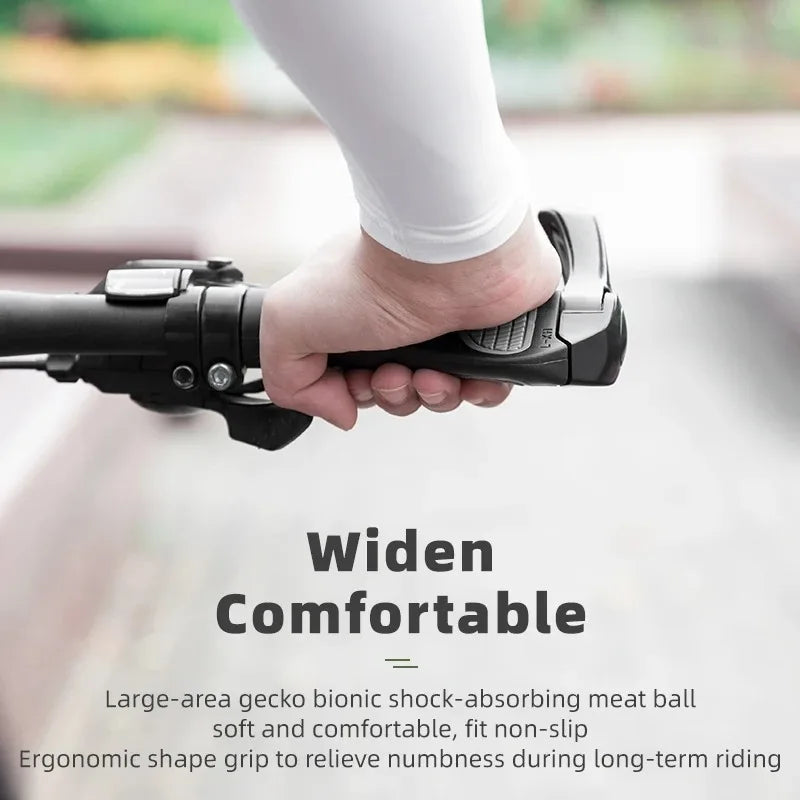 ODI New Arrival Mountain Bike Sheep Horn Sub bike Grip Handle Shock and Dust proof Bicycle Grip Rubber Bilateral Locking - Hiron Store