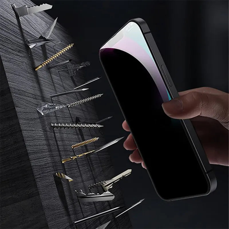 4PCS Privacy Screen Protector For iPhone 14 Pro Max 14 Plus Anti-Spy Glass For iPhone 13 15 12 11 Pro Max 13 Mini Tempered Glass - Hiron Store