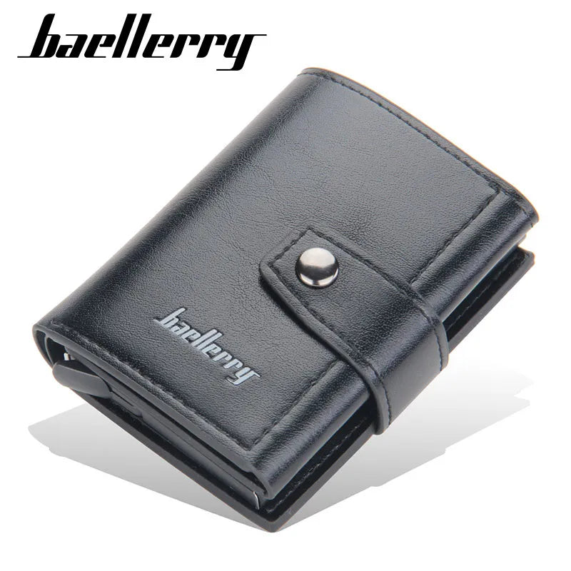 Rfid Men Card Wallets Hasp Small Card Wallets PU Leather Slim Mini Men's Wallet High Qaulity Short Male Purses - Hiron Store