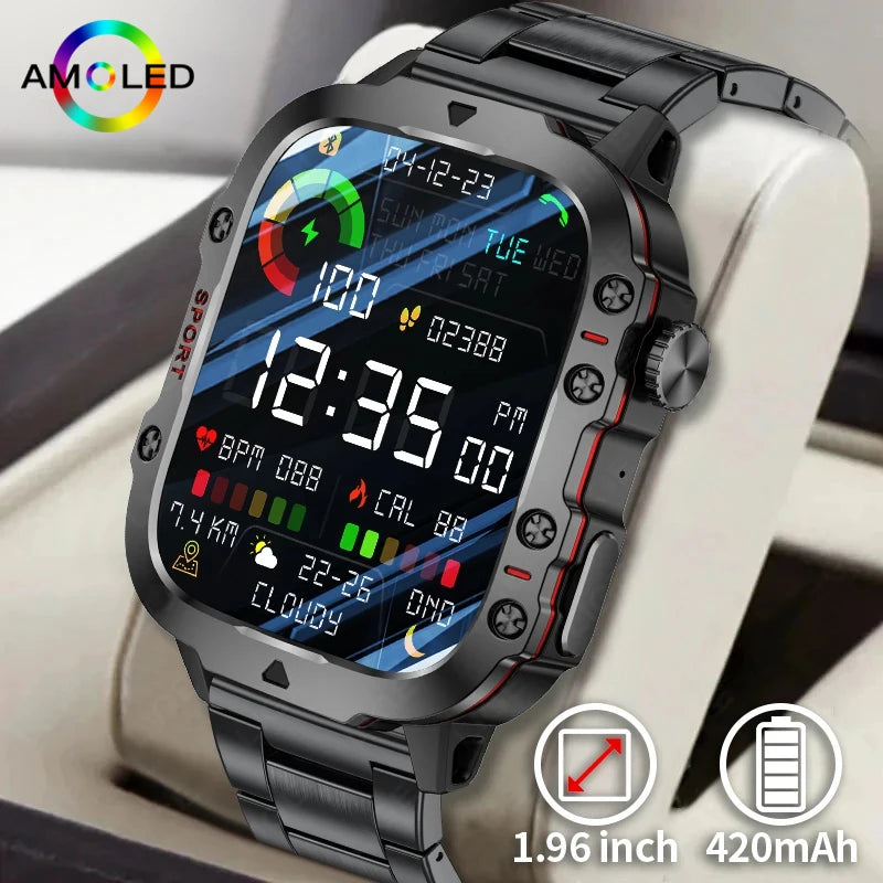 Smart Watch Men Fitness Tracker Health Monitor Call Smartwatch