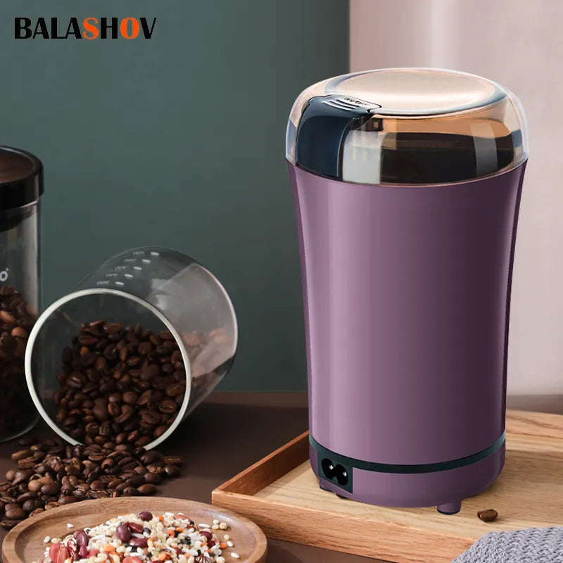 Electric Coffee Grinder Home Travel Portable Stainles Steel Nuts Coffee Bean Grinding Machine Kitchen Profession Ceramic Grinder - Hiron Store