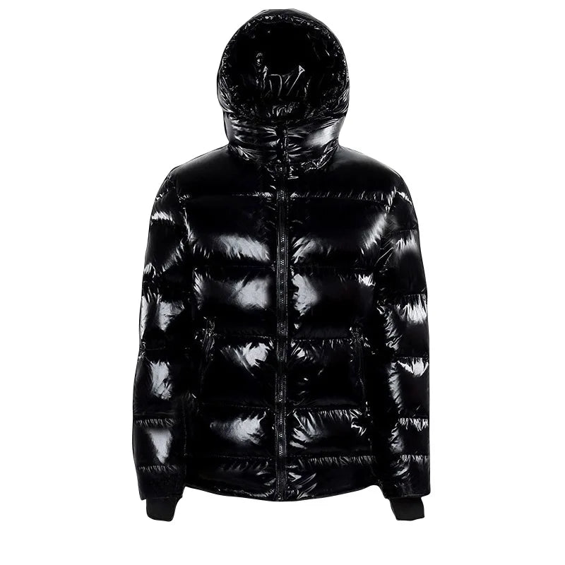 Jackets for Woman Coat Female Glossy Waterproof Winter Hooded Jacket