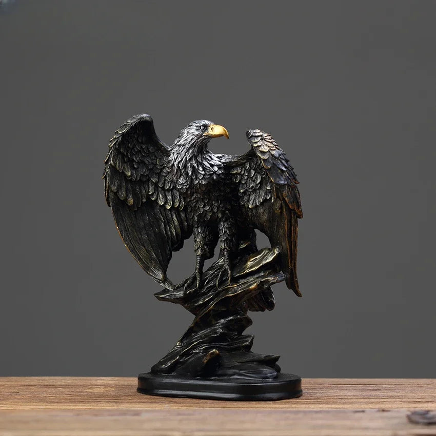 Eagle Statue Resin Ornament, Home and Office Decor Statue, Symbol of Wealth Freedom Power