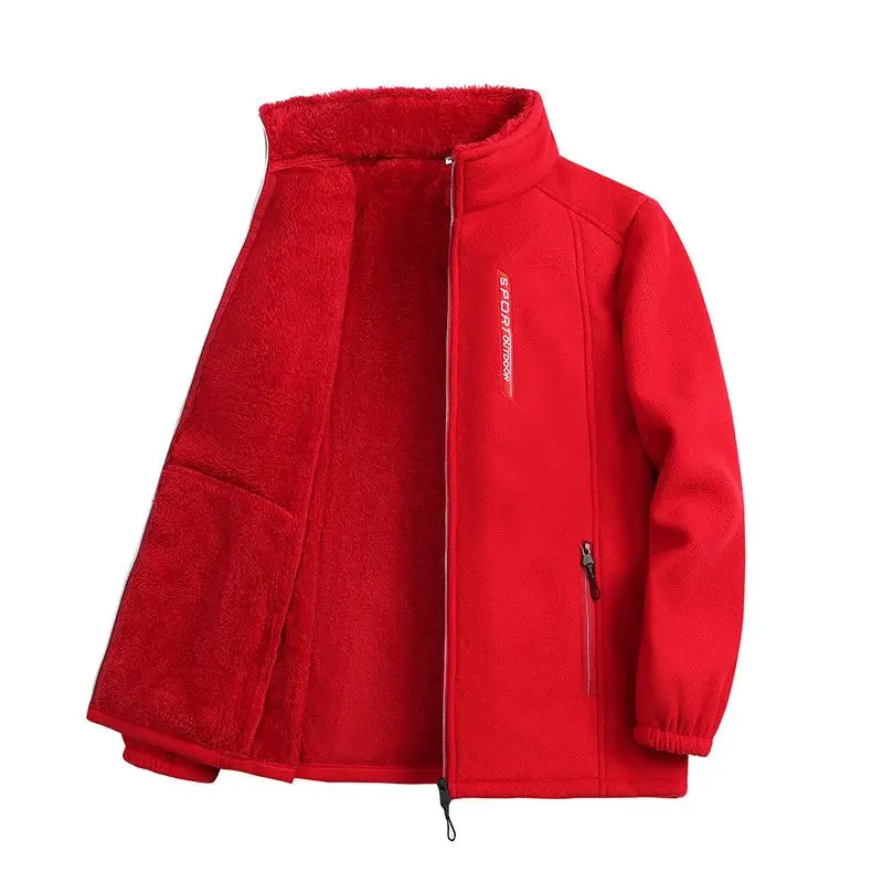 Winter Polar Fleece Warm Coat Women Sweatshirt Zipper Cardigan Jacket Top