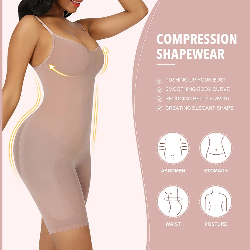 Women Seamless Bodysuit Push Up Corset Waist Trainer Trimmer Butt Lifter Body Shaper Slimming Shapewear Tummy Control Underwear