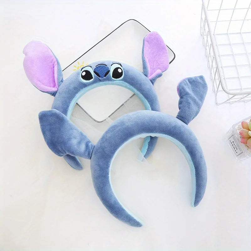 Disney Stich Headband Cute Headband Decorative Headband Plush Anti-Slip Headband