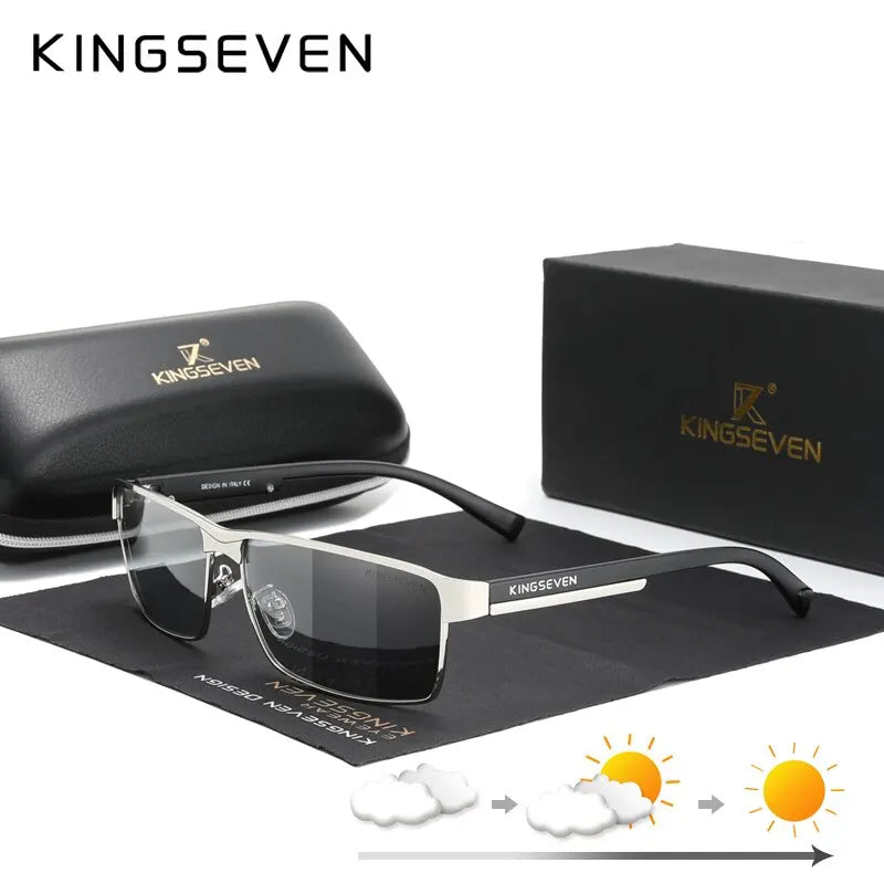 KINGSEVEN Men Polarized Sunglasses, Design  Women SunGlasses, UV400 Anti-glare Driving Square Eyeglasses