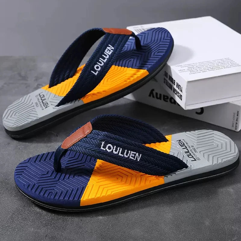 High Quality Men Summer Beach Flip Flops Fashion Breathable Casual Men Slippers