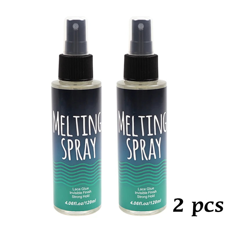 120Ml Lace Melting Spray Seamless Finish Strong Invisible Hair Adhesive for Lace Wigs