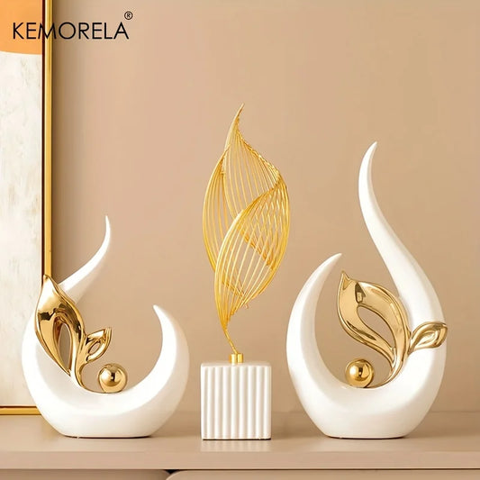 Ceramic Statue Nordic Creative Light Luxury Living Room Decoration Ornaments