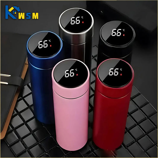 Temperature Display Thermos Cup Stainless Steel Thermos Bottle Outdoor Vacuum Insulated Cup