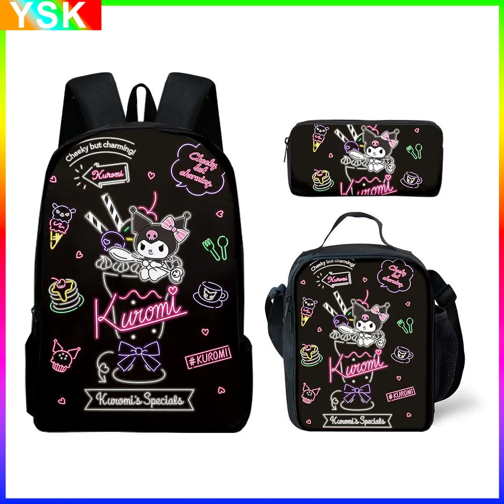 Backpack Pencil Bag Student Primary and Middle kawaii Cartoon School Bag