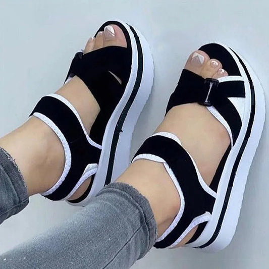 Summer Soft Shoes Woman Elegant Ladies Shoes  Women's Sandals Party Footwear belt Sandal high quality