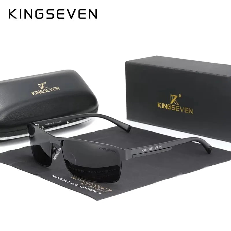 KINGSEVEN Men Polarized Sunglasses, Design  Women SunGlasses, UV400 Anti-glare Driving Square Eyeglasses