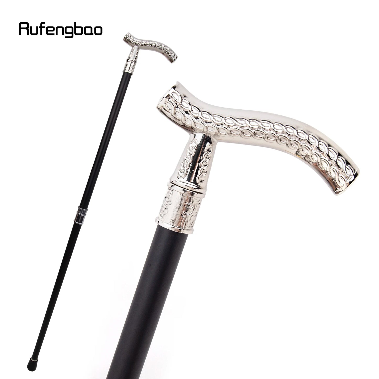 White Flower Wheatear Pattern Luxury Fashion Walking Stick for Party Decorative Cane