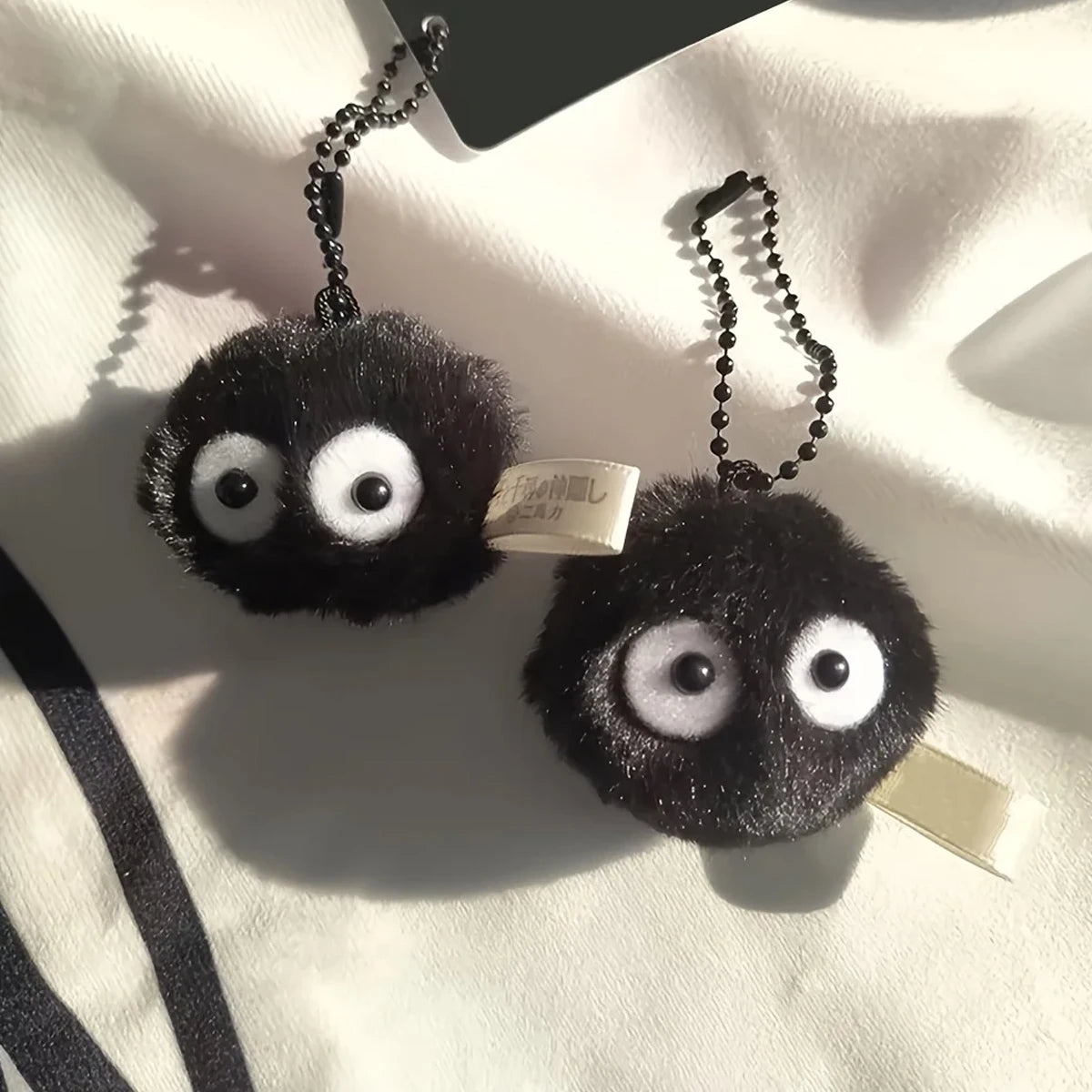 3pcs Plush Small Briquette Pendant Accessory Keyrings