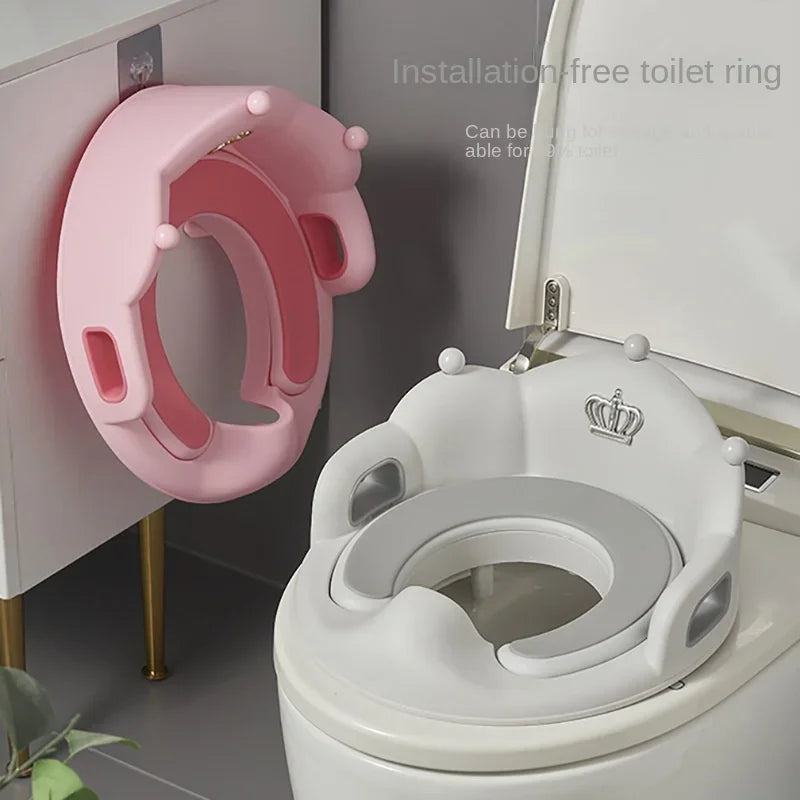 Baby and Child Toilet Seat Ring Female Baby and Little Boy Cushion Bedpan Cover Children's Toilet Household Auxiliary Toilet