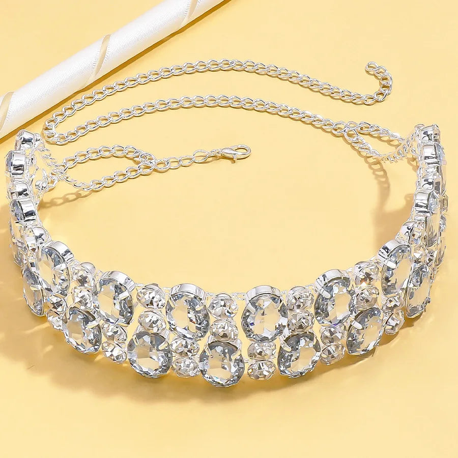 Multilayer Necklace Tennis Chain Glittering Chain Choker Jewellery