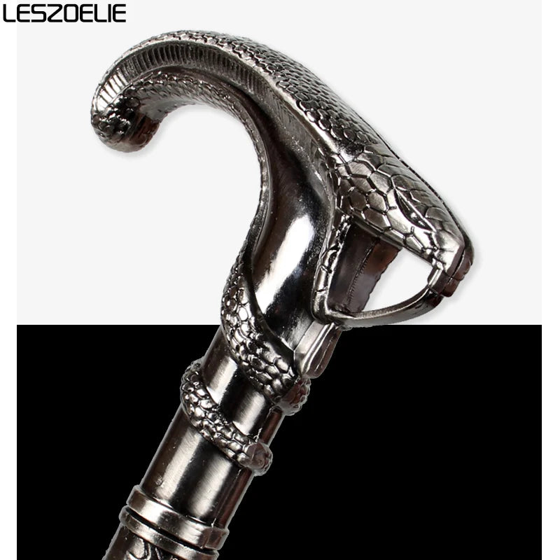 Snake-Head Luxury Walking Cane For Men Fashion Decorative Walking Stick