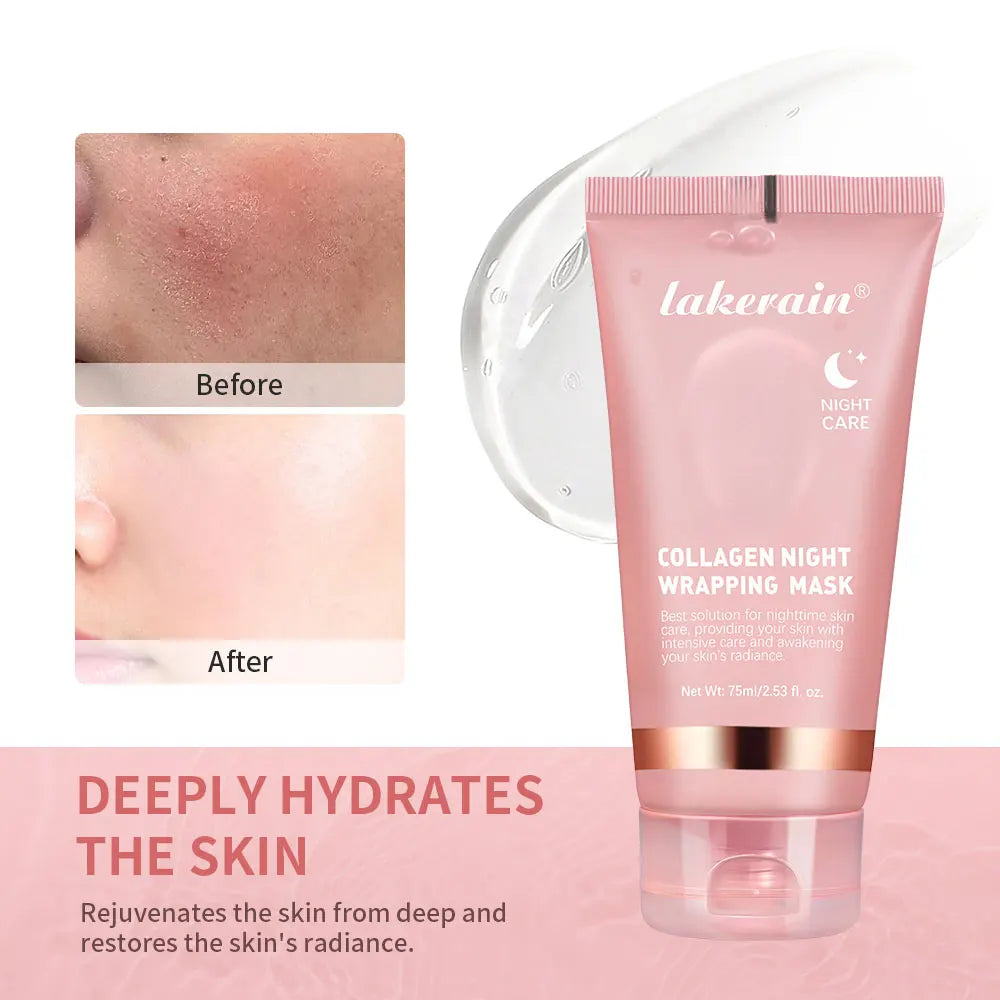 Korean Deep Collagen Mask Peel Off Mask Face Anti-Wrinkle Lifting Skin Care Bio Pack Night Wrapping Woman Overnight Skin