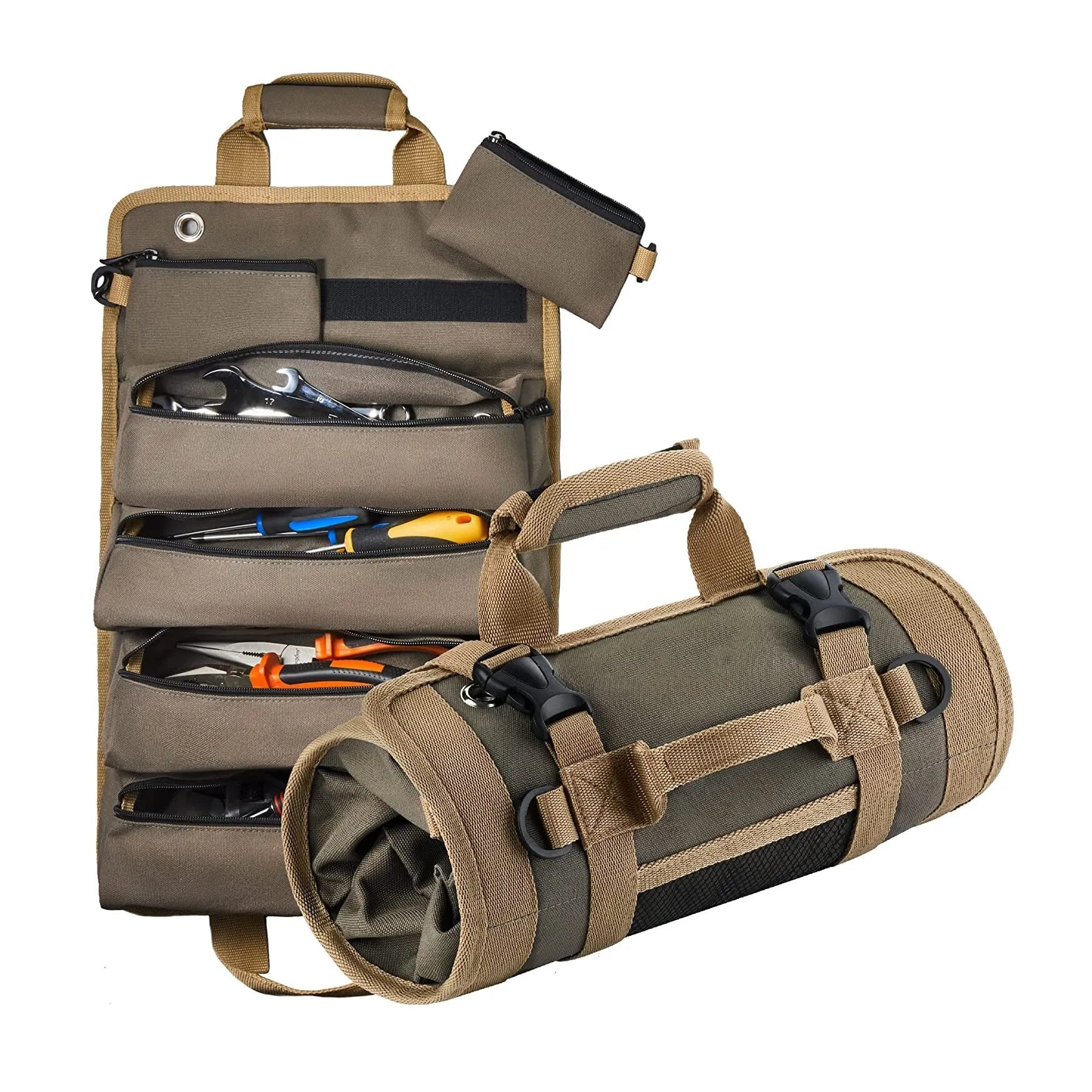 Multi-Purpose Hardware Tool Bag Professional Multi-Pocket Rolled Portable Storage Bag