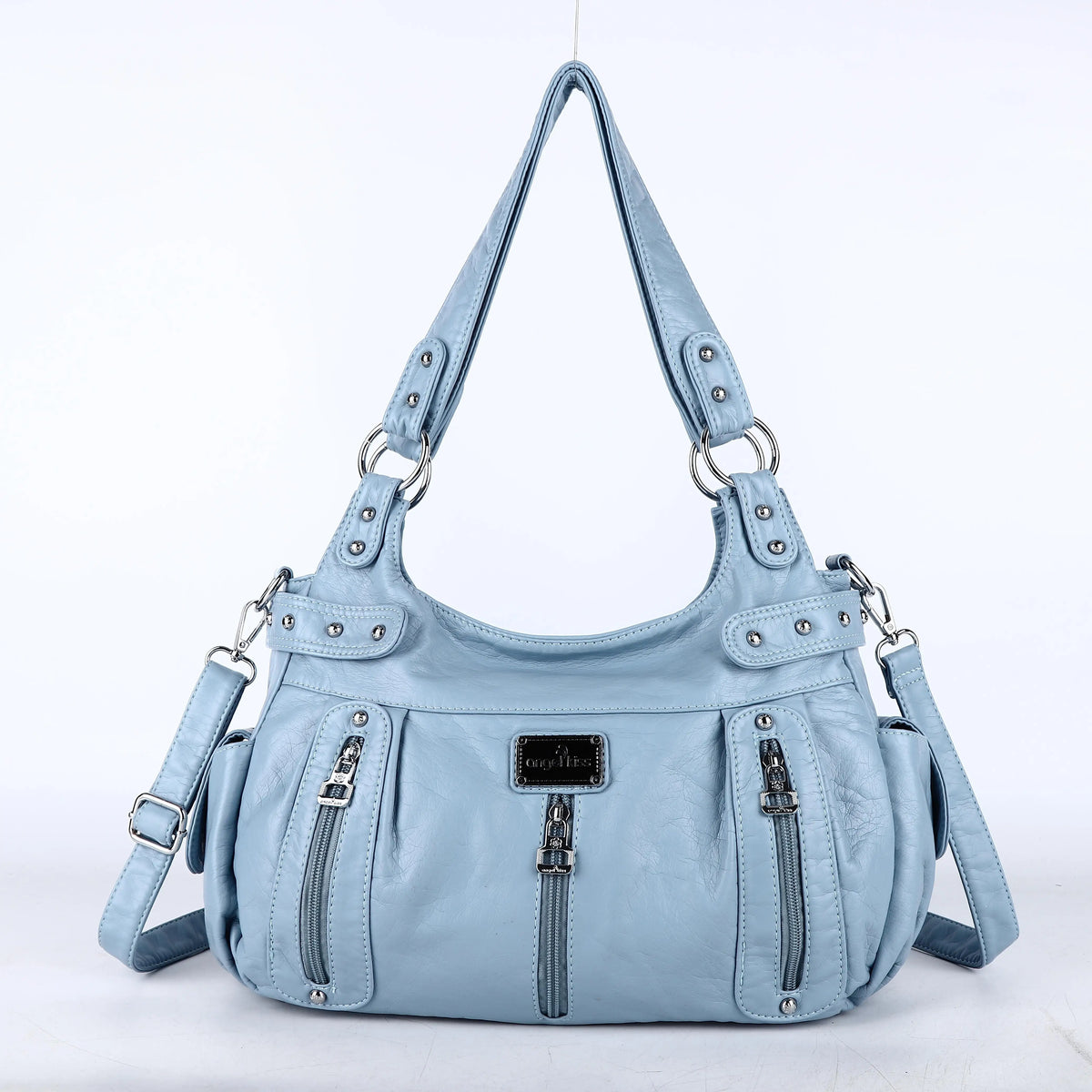 Winter Fashion Shoulder Bag for Women Soft PU Crossbody Handbg Large Capacity Hobos Purse