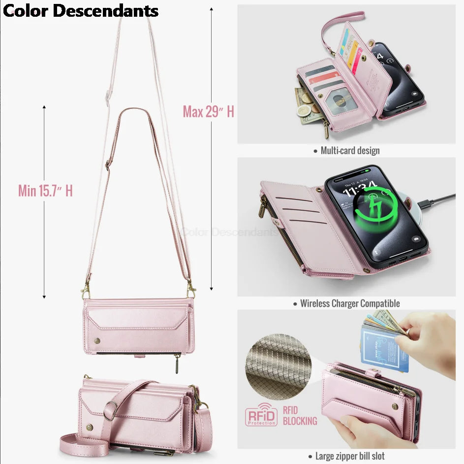 Removable Shoulder Strap Phone Bag For Samsung Galaxy M13 A04 A13 A23 A24 A25 A50 A30 A34 A35 A51 A52 A54 A55 A71 A72 Phone Case