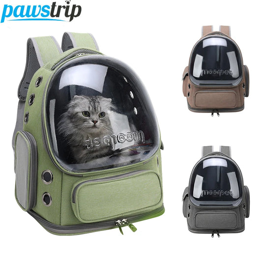 Transparent Pet Cat Carrier Bag Outdoor Travel Backpack for Cats Small Dogs Breathable Carrying Bag