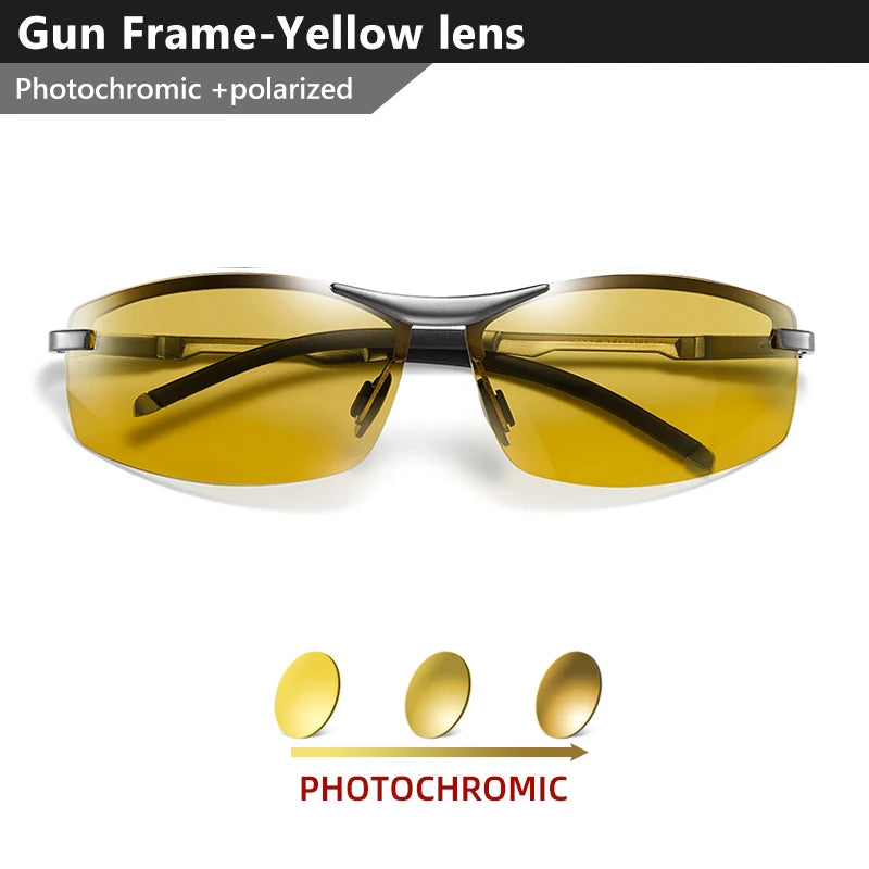 CoolPandas New Classic Photochromic, Polarized Sunglasses, Chameleon Anti-glare Driving Eyewear, UV400 for Man & Woman