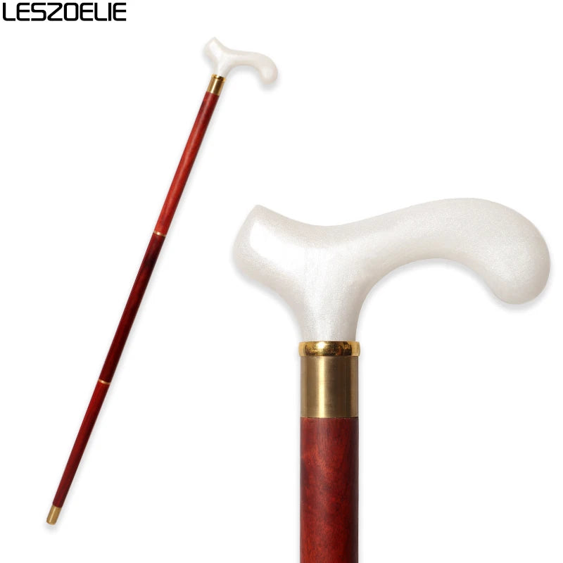 Luxury Resin Handle African Wooden Walking Stick Men Decorative Cane Women Fashion Elegant Walking Stick