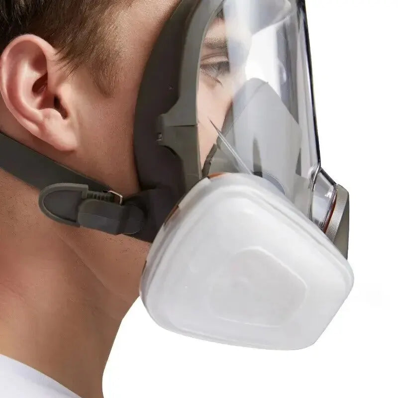 Anti-Fog Gas Mask, Industrial Paint, Spray, Vaccination, Safety, Work, Dust Filter, Full Face Protection