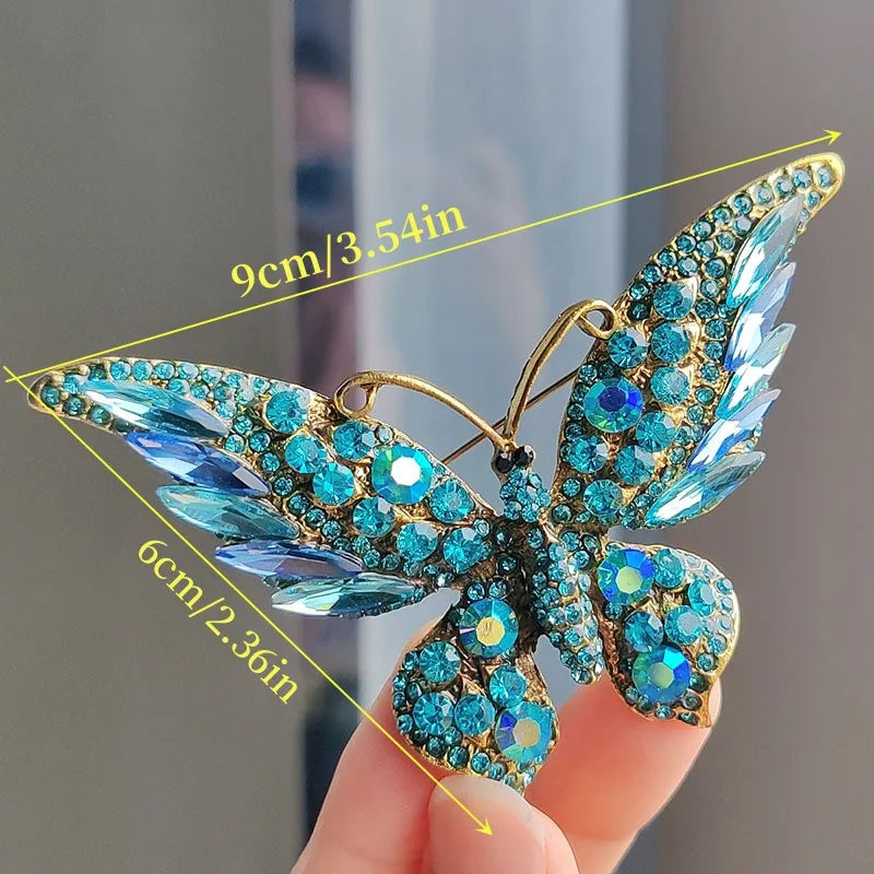 SShiny Butterfly Shape Brooch Corsages Brooches Decoration Gift For Women Girls - Suitable for Any Occasion - Hiron Store