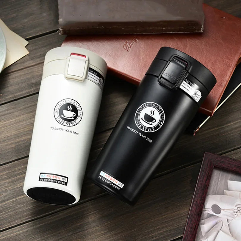 Premium Travel Coffee Mug Stainless Steel Thermos Tumbler Cups Vacuum Flask thermo Water Bottle Tea Mug Thermocup - Hiron Store