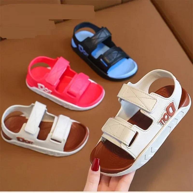 Summer Kids Sandals Baby Boys Shoes Girls Breathable Soft Sole Non-slip Rubber Boys Girls Sandals
