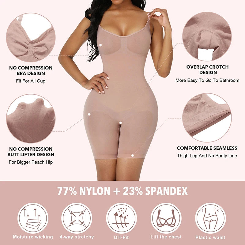 Women Seamless Bodysuit Push Up Corset Waist Trainer Trimmer Butt Lifter Body Shaper Slimming Shapewear Tummy Control Underwear