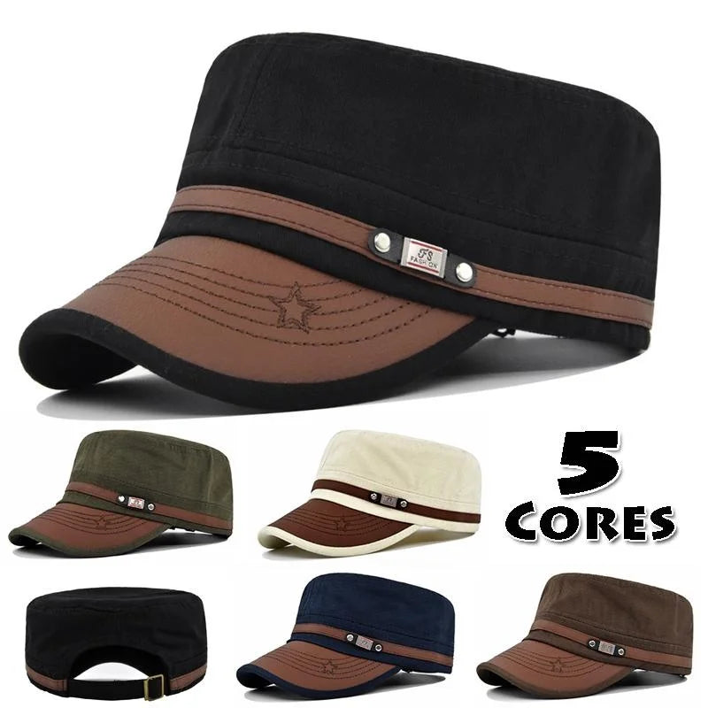 Embroidered Flat Cap casual hat Baseball Cap Outdoor Sports Hat for Hiking & Fishing Hat