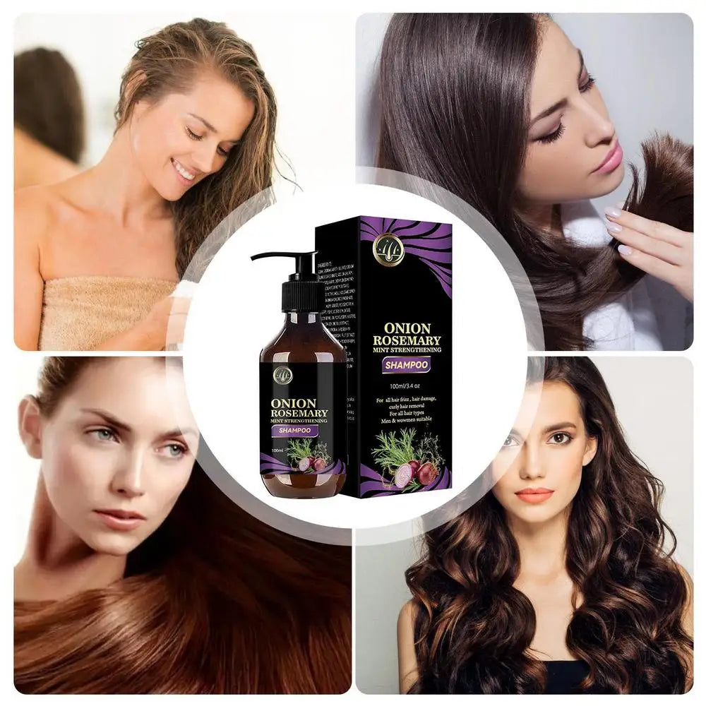 Hair Growth Thickening Shampoo Hair Growth Deep Cleansing Volumizing Shampoo Rosemary Onion Shampoo Care Product