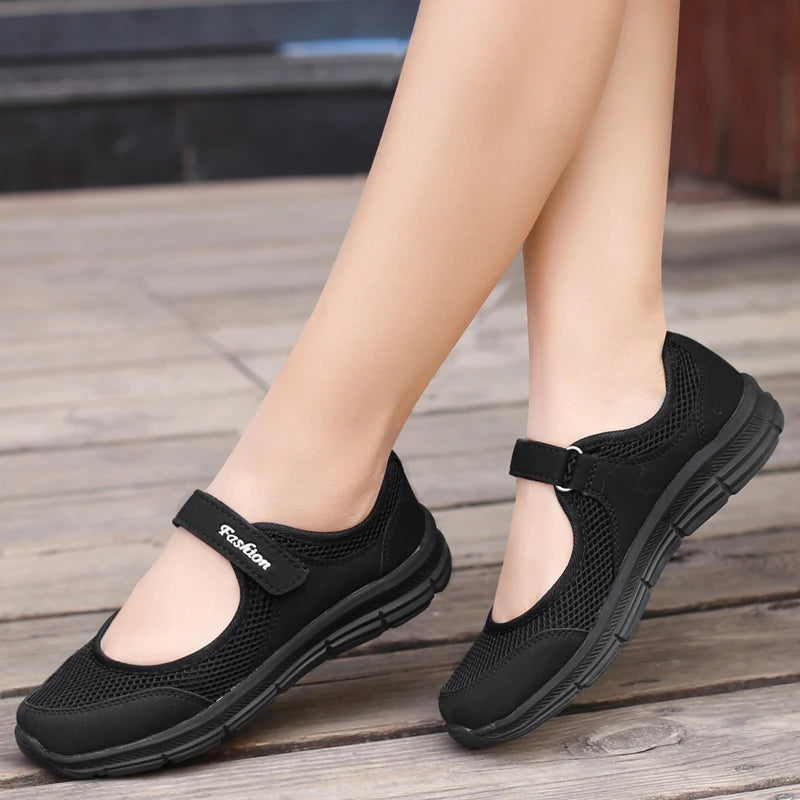 Summer Women Casual Shoes Soft Portable Sneakers Walking Shoe