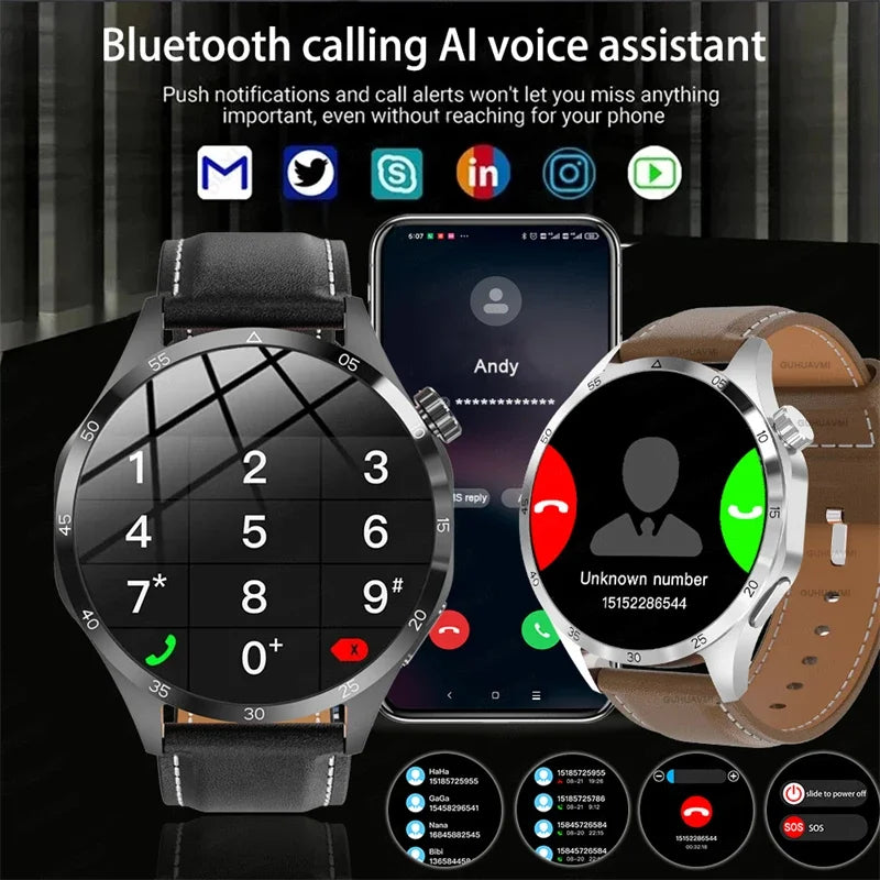 Smart Watch Men Watches 4 Pro AMOLED HD Screen Bluetooth GPS Tracker Smartwatch - Hiron Store