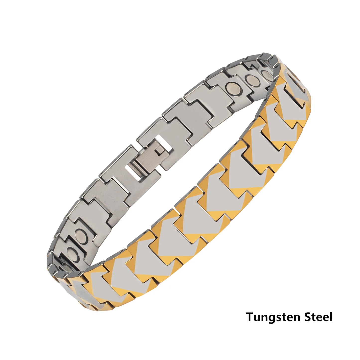 Titanium Steel Magnetic Health Bracelet Pure Titanium Tungsten Steel Anti-fatigue Energy Bracelet