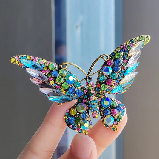 SShiny Butterfly Shape Brooch Corsages Brooches Decoration Gift For Women Girls - Suitable for Any Occasion - Hiron Store